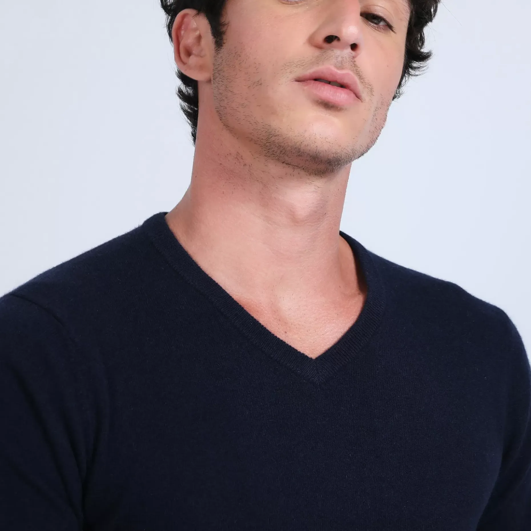 Maison Montagut Pulls>Pull Col V En Cachemire - Benjamin