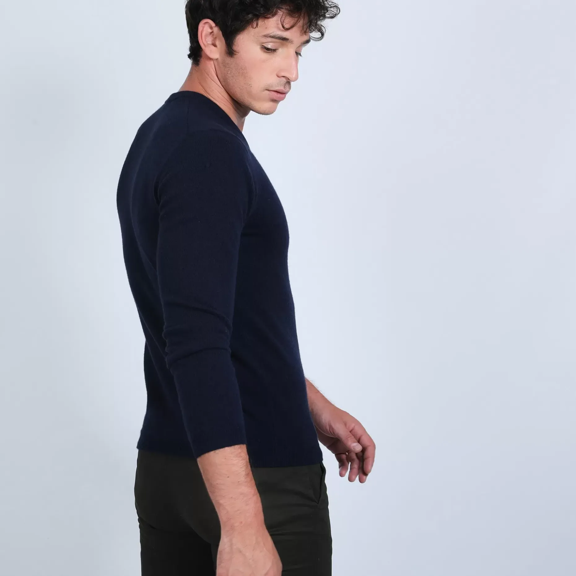 Maison Montagut Pulls>Pull Col V En Cachemire - Benjamin