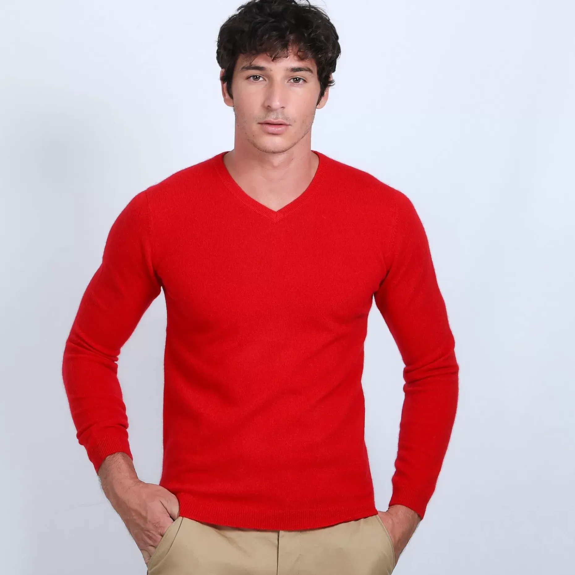 Maison Montagut Pulls>Pull Col V En Cachemire - Benjamin