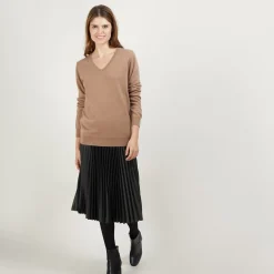 Maison Montagut Pulls>Pull Col V En Cachemire - Bertille
