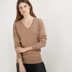 Maison Montagut Pulls>Pull Col V En Cachemire - Bertille