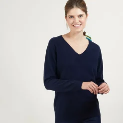 Maison Montagut Pulls>Pull Col V En Cachemire - Bertille