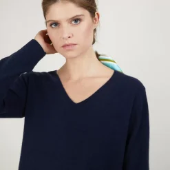Maison Montagut Pulls>Pull Col V En Cachemire - Bertille