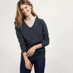 Maison Montagut Pulls>Pull Col V En Cachemire - Bertille