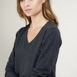 Maison Montagut Pulls>Pull Col V En Cachemire - Bertille