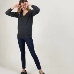 Maison Montagut Pulls>Pull Col V En Cachemire - Bertille