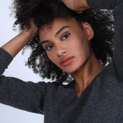 Maison Montagut Pulls>Pull Col V En Cachemire - Bijou