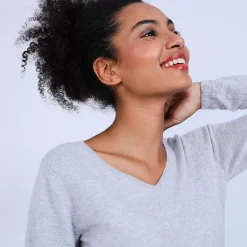 Maison Montagut Pulls>Pull Col V En Cachemire - Bijou
