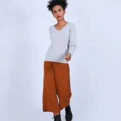 Maison Montagut Pulls>Pull Col V En Cachemire - Bijou