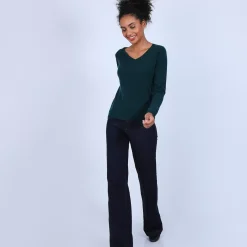 Maison Montagut Pulls>Pull Col V En Cachemire - Bijou