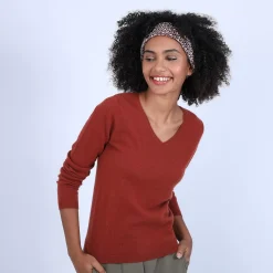 Maison Montagut Pulls>Pull Col V En Cachemire - Bijou