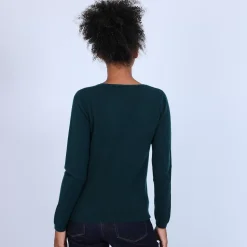 Maison Montagut Pulls>Pull Col V En Cachemire - Bijou