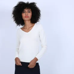 Maison Montagut Pulls>Pull Col V En Cachemire - Bijou