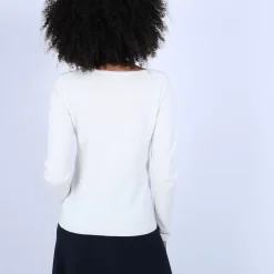 Maison Montagut Pulls>Pull Col V En Cachemire - Bijou