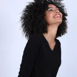 Maison Montagut Pulls>Pull Col V En Cachemire - Bijou