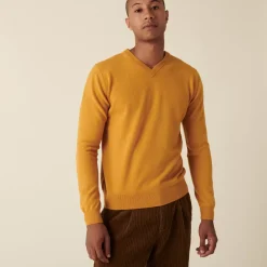 Maison Montagut Pulls>Pull Col V En Cachemire - Evann