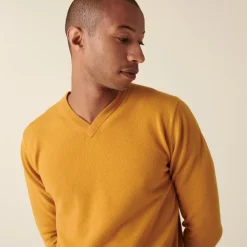 Maison Montagut Pulls>Pull Col V En Cachemire - Evann