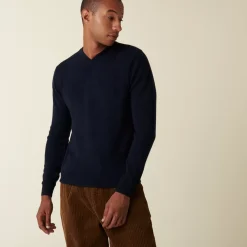 Maison Montagut Pulls>Pull Col V En Cachemire - Evann