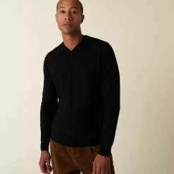 Maison Montagut Pulls>Pull Col V En Cachemire - Evann