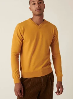 Maison Montagut Pulls>Pull Col V En Cachemire - Evann