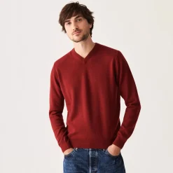 Maison Montagut Pulls>Pull Col V En Cachemire - Evann