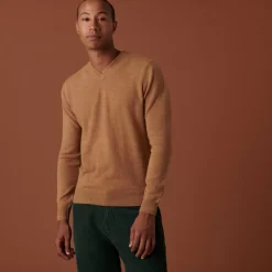 Maison Montagut Pulls>Pull Col V En Cachemire - Evann