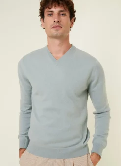 Maison Montagut Pulls>Pull Col V En Cachemire - Evann