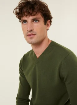 Maison Montagut Pulls>Pull Col V En Cachemire - Evann