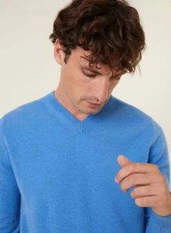 Maison Montagut Pulls>Pull Col V En Cachemire - Evann