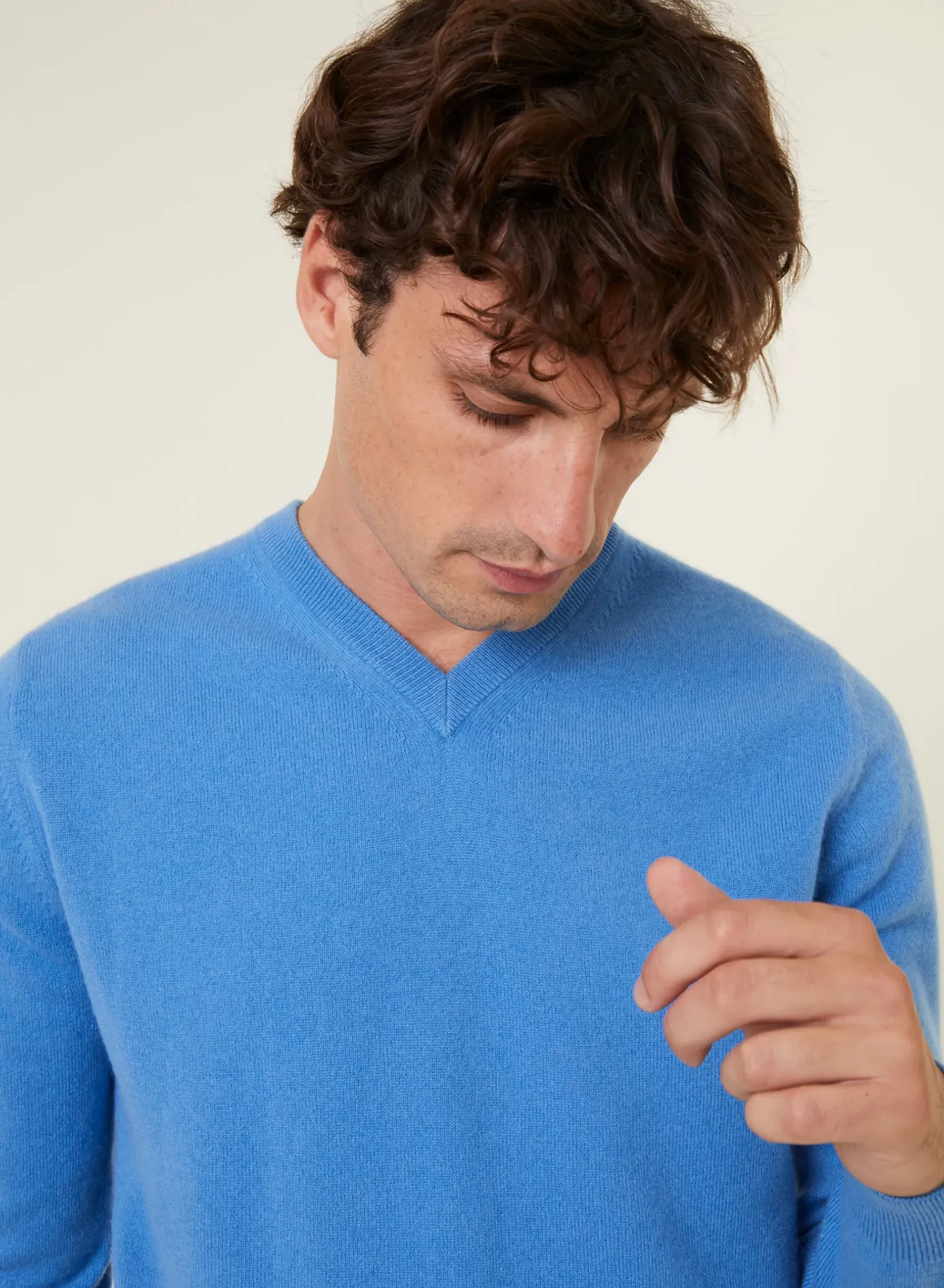 Maison Montagut Pulls>Pull Col V En Cachemire - Evann