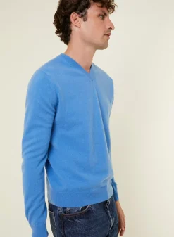 Maison Montagut Pulls>Pull Col V En Cachemire - Evann