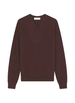 Maison Montagut Pulls>Pull Col V En Cachemire - Evann