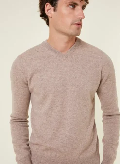 Maison Montagut Pulls>Pull Col V En Cachemire - Evann