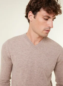 Maison Montagut Pulls>Pull Col V En Cachemire - Evann
