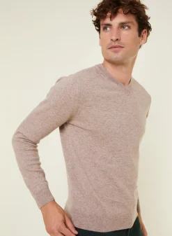 Maison Montagut Pulls>Pull Col V En Cachemire - Evann