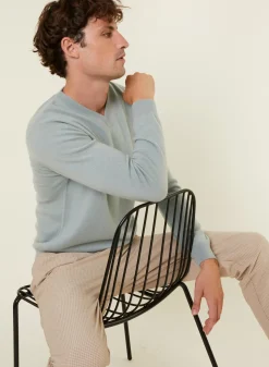 Maison Montagut Pulls>Pull Col V En Cachemire - Evann
