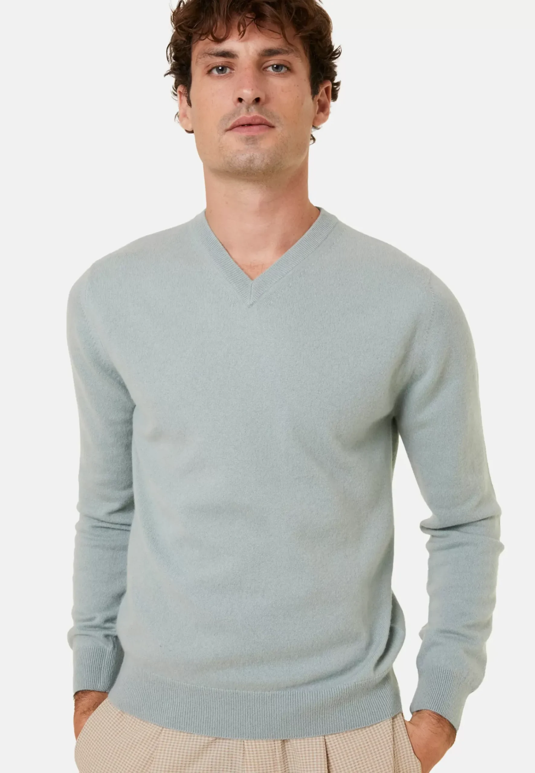 Maison Montagut Pulls>Pull Col V En Cachemire - Evann