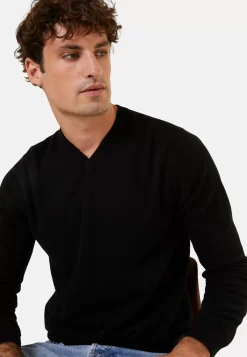 Maison Montagut Pulls>Pull Col V En Cachemire - Evann