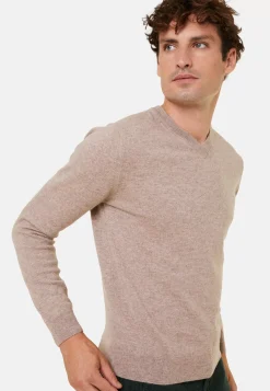 Maison Montagut Pulls>Pull Col V En Cachemire - Evann