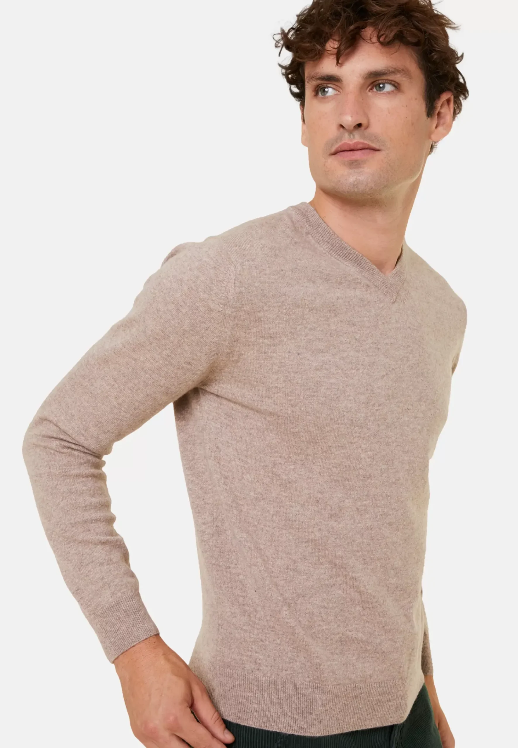 Maison Montagut Pulls>Pull Col V En Cachemire - Evann