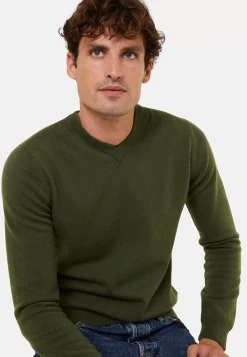 Maison Montagut Pulls>Pull Col V En Cachemire - Evann