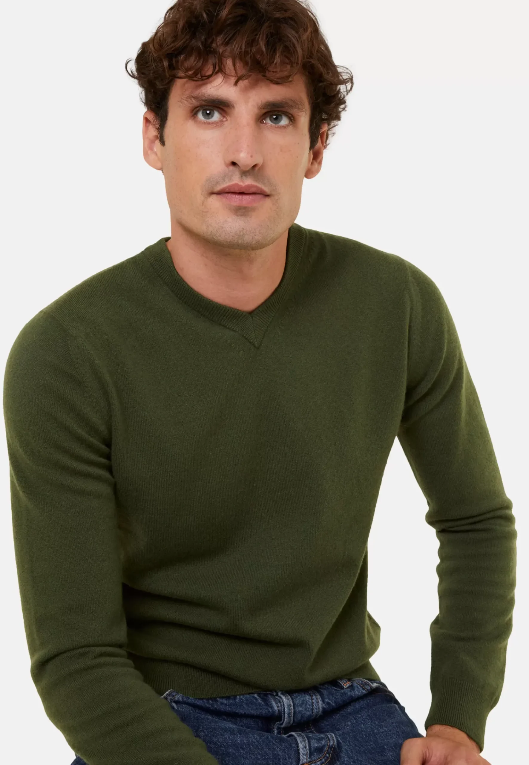 Maison Montagut Pulls>Pull Col V En Cachemire - Evann