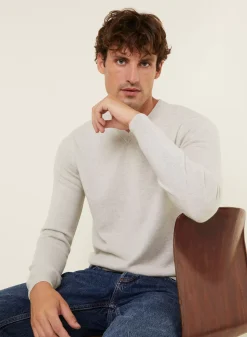 Maison Montagut Pulls>Pull Col V En Cachemire - Evann