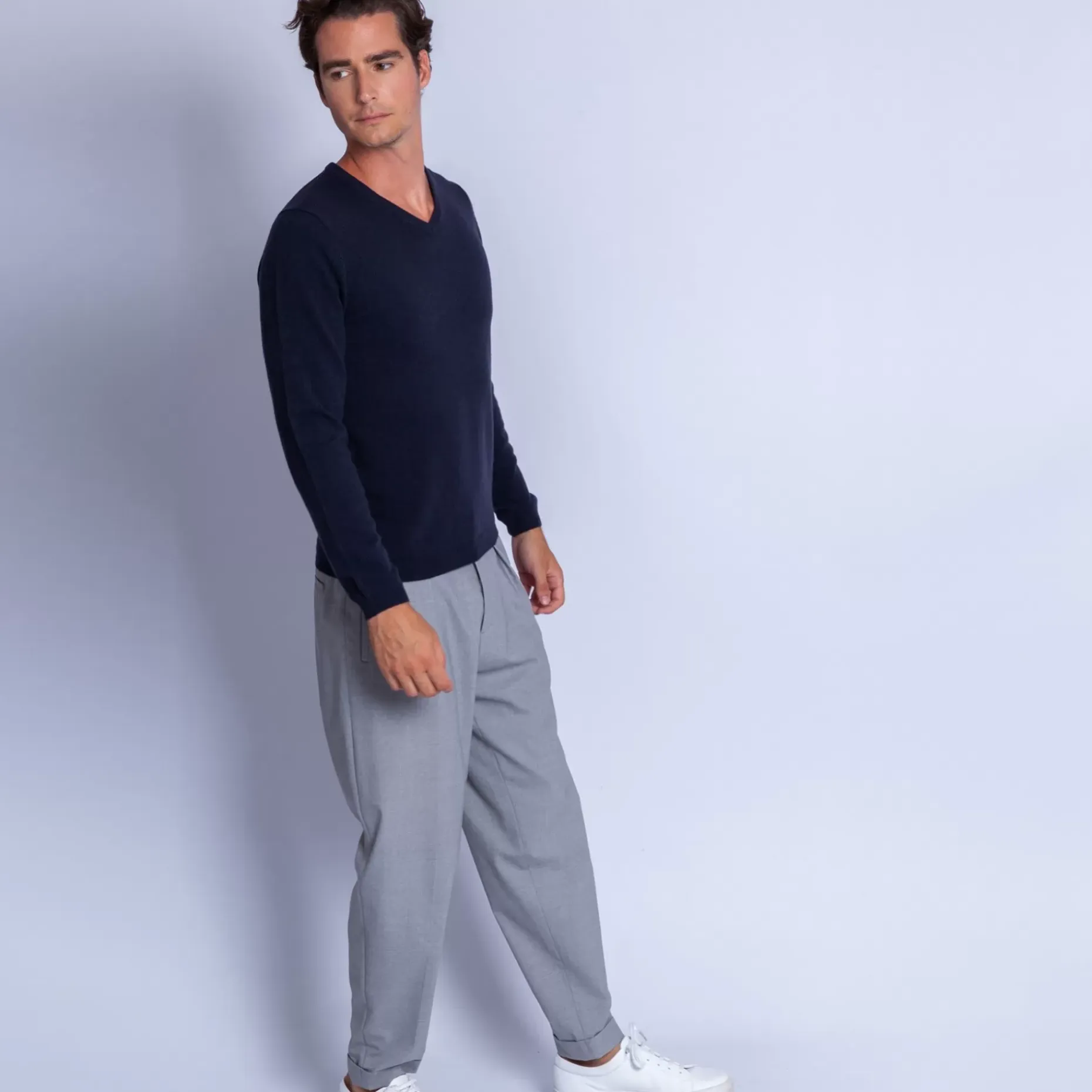 Maison Montagut Pulls>Pull Col V En Cachemire - Ferdinand