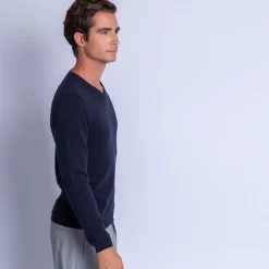Maison Montagut Pulls>Pull Col V En Cachemire - Ferdinand