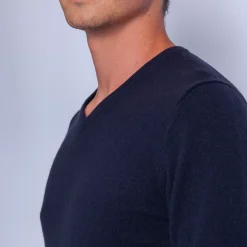 Maison Montagut Pulls>Pull Col V En Cachemire - Ferdinand
