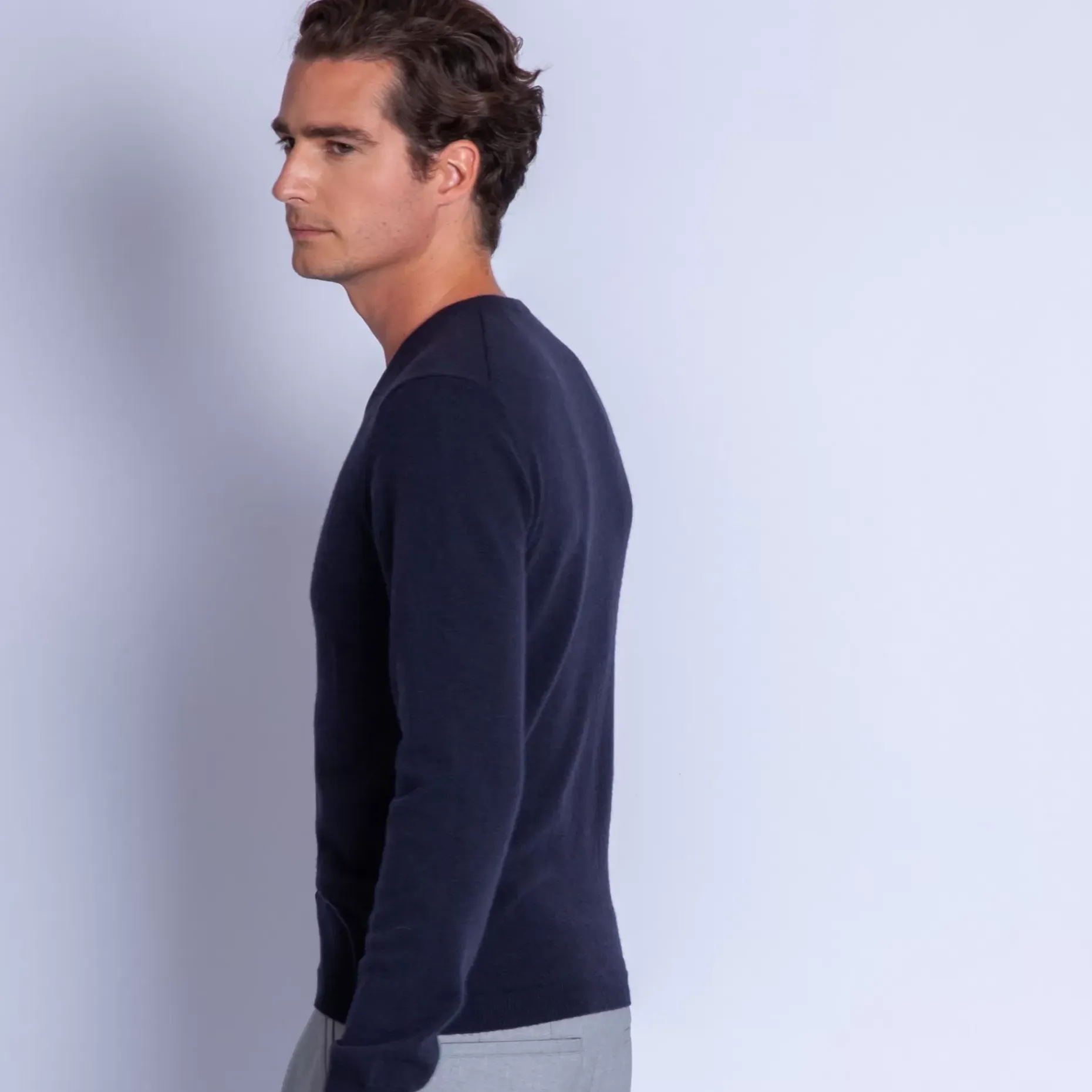 Maison Montagut Pulls>Pull Col V En Cachemire - Ferdinand
