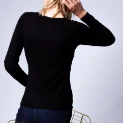 Maison Montagut Pulls>Pull Col V En Cachemire Intemporel - Eniva