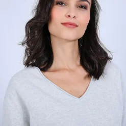 Maison Montagut Pulls>Pull Col V En Cachemire - Olga