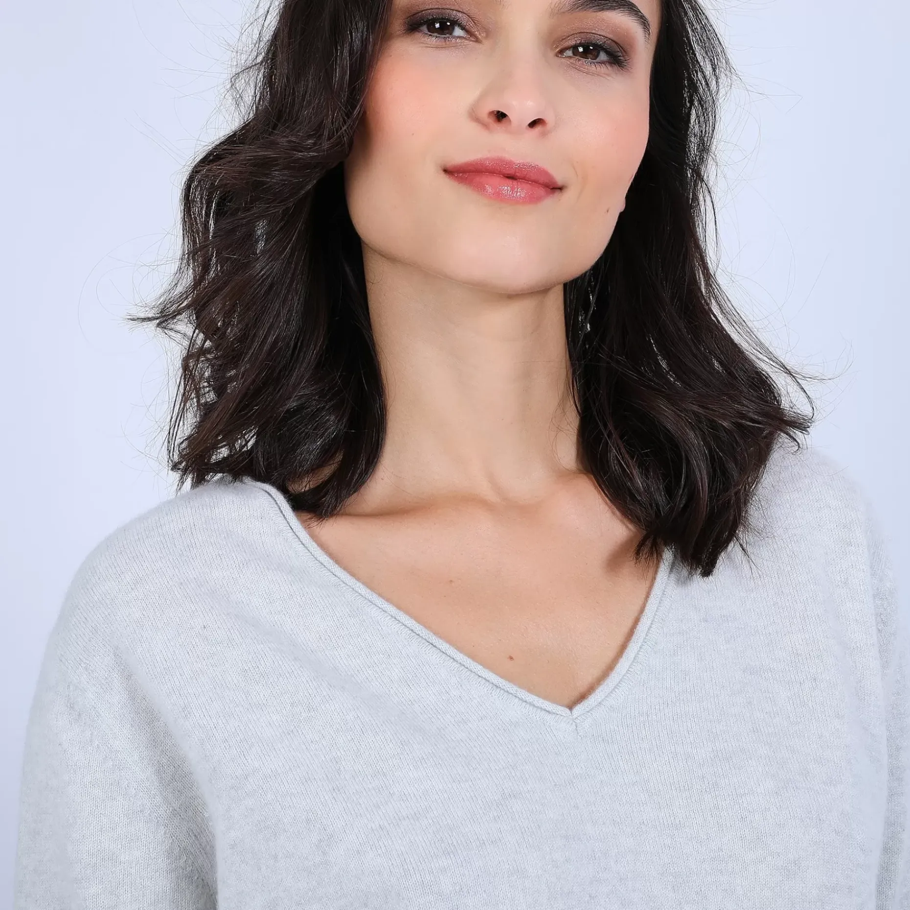 Maison Montagut Pulls>Pull Col V En Cachemire - Olga